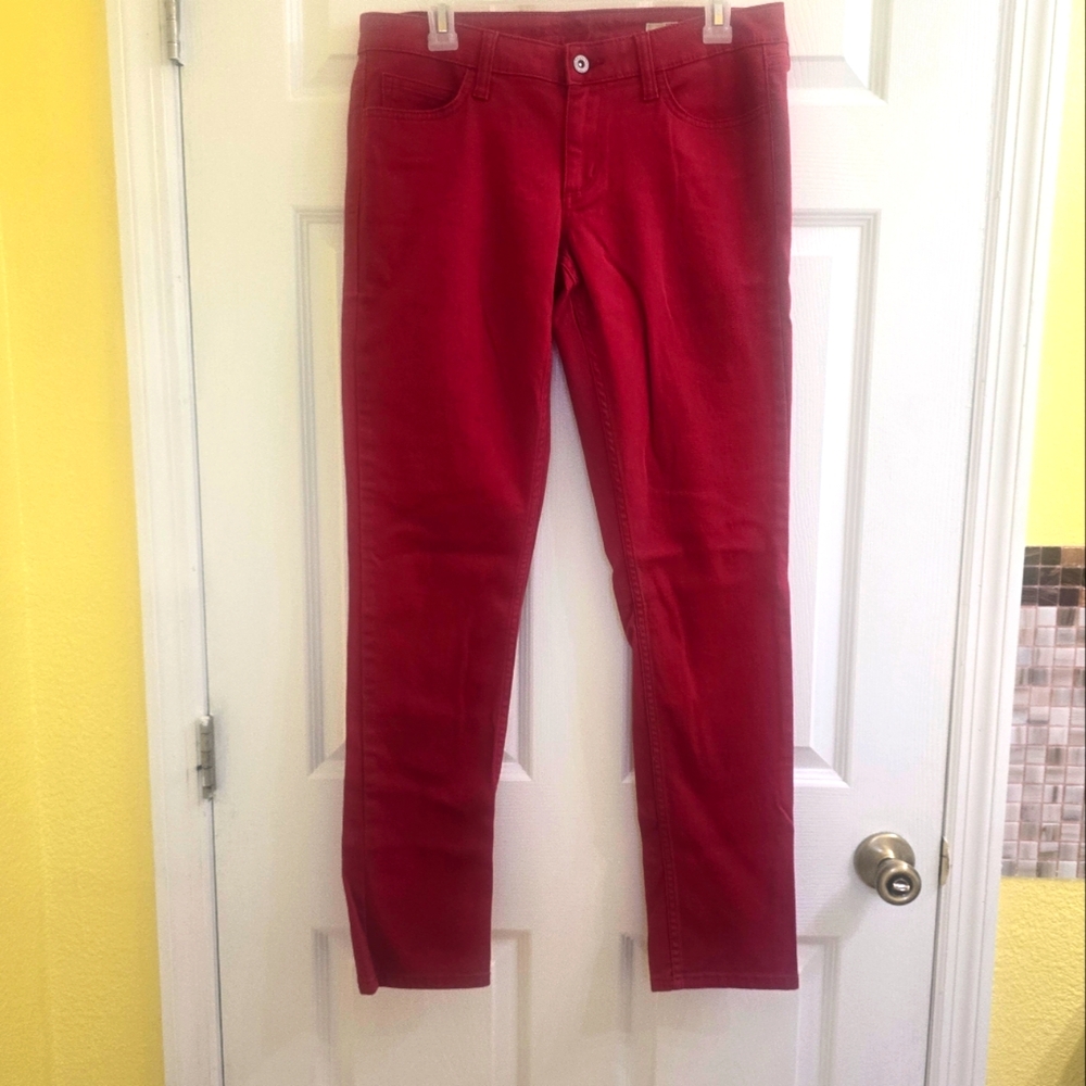 Arizona Red Super Skinny Jeans Juniors Size 11 Pre-Owned Good Condition